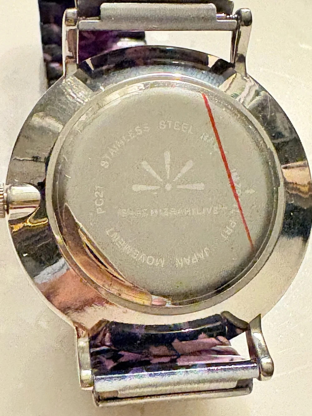 Isaac Mizrahi Floral Purple and Pink Expansion Band Watch It Needs a New Battery